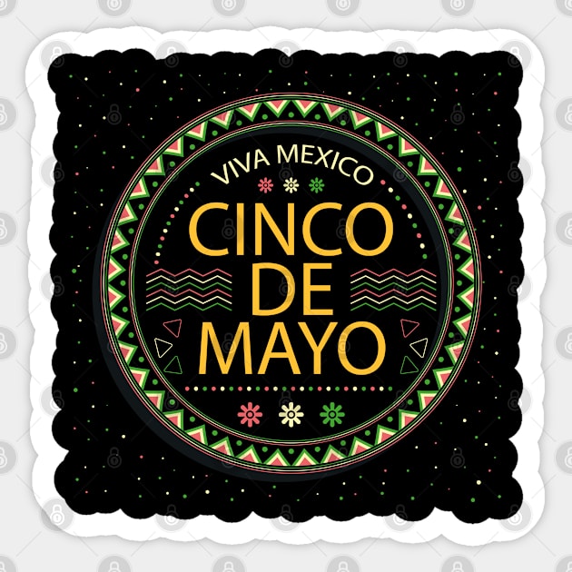 cinco de Sticker by BaderAbuAlsoud